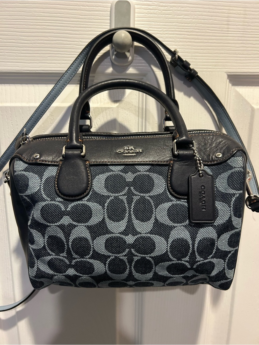 Coach Black and Gray Small Purse